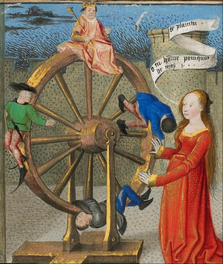 Coëtivy_Master_(Henri_de_Vulcop-)_(French,_active_about_1450_-_1485)_-_Philosophy_Consoling_Boethius_and_Fortune_Turning_the_Wheel_-_Google_Art_Project